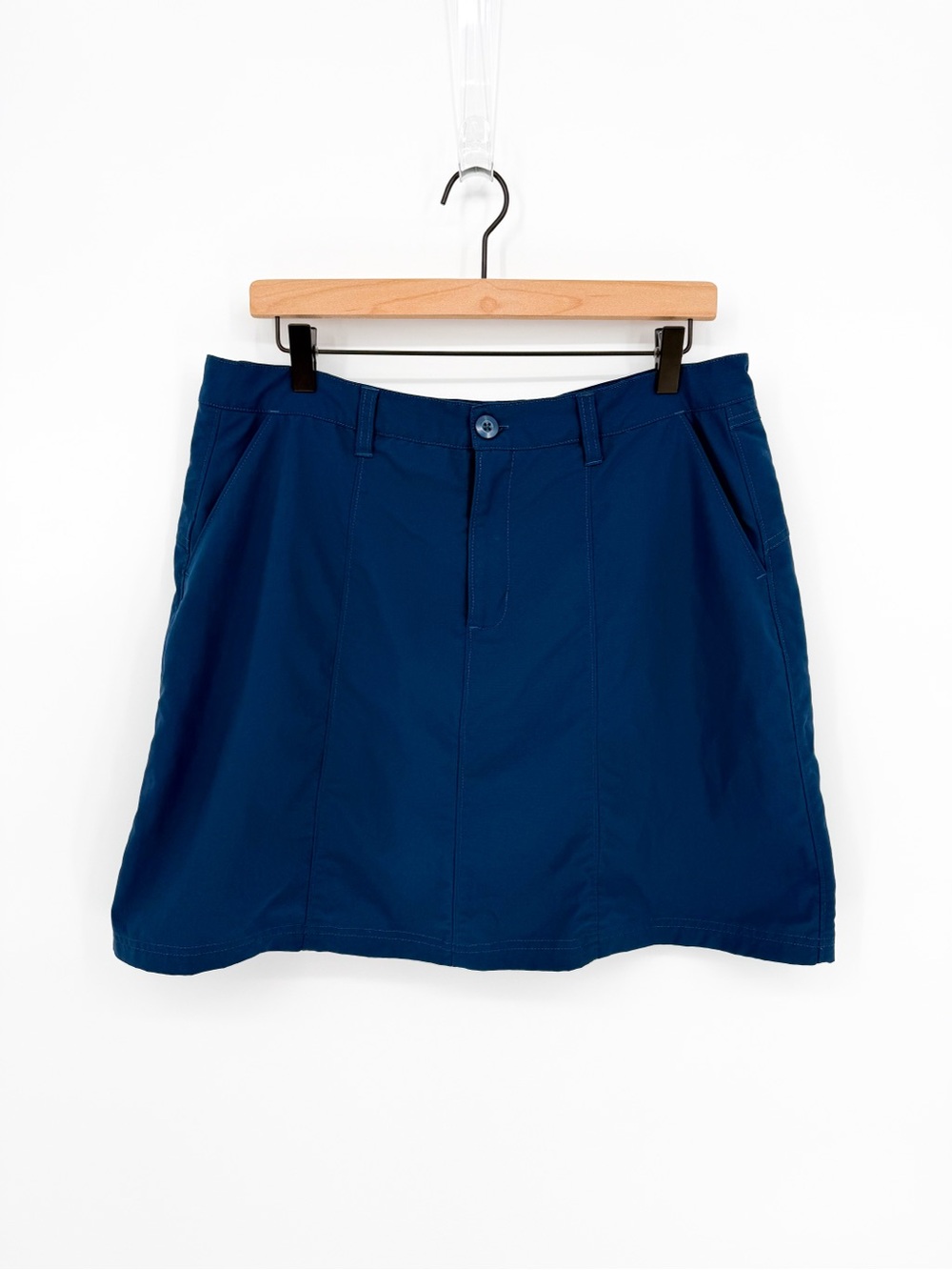 Patagonia Navy Blue Hiking Skort Active Travel Golf Outdoor Size 12